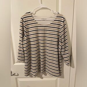 Tan and Black Stripe Shirt